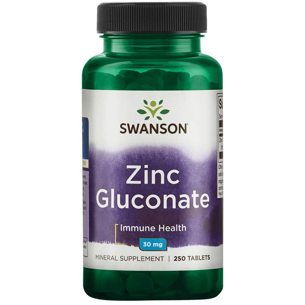 Цинк глюконат Swanson Zinc Gluconate 30 mg 250 caps
