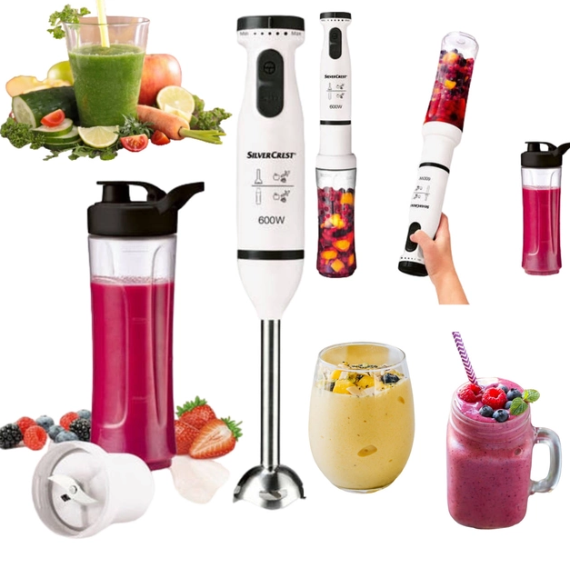 Купить Блендер Silver Crest SSSM 600 A1 2в1 с чашкой | миксер смузи ...