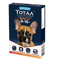 Антигельминтные таблетки тотального спектра действия Супериум Тотал для собак 8 - 16 кг