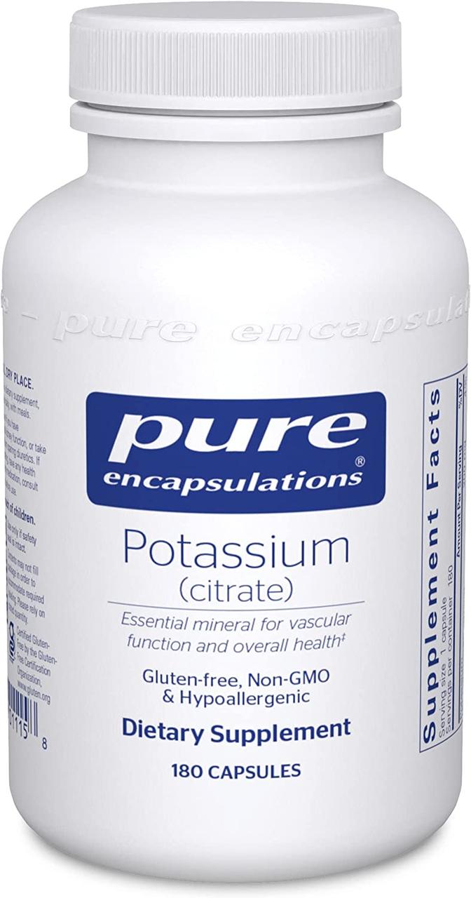 Pure Encapsulations Potassium Citrate / Калій цитрат 180 капсул