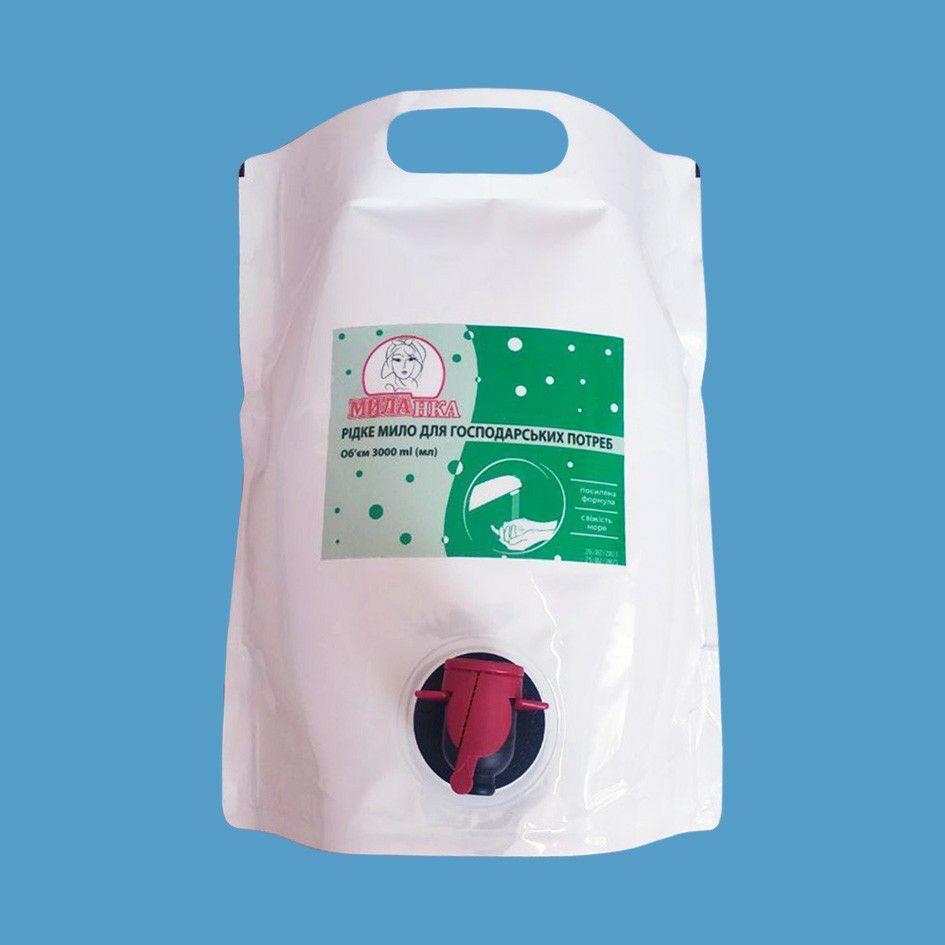 Мыло жидкое 3000 мл. в пакете super-pauch с дозирующим краном - фото 1 - id-p1860117380