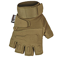 Оригінальні тактичні рукавиці MFH Tactical Gloves Pro Fingerless - Coyote Tan (15553R)