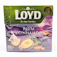 Чай LOYD Plum Cinnamon слива и корица 20 пирамидок, Чаи и чайные смеси