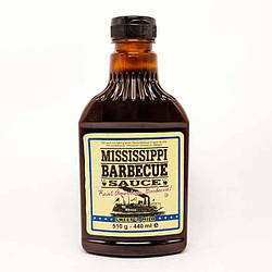 Соус Барбекю Mississippi Barbecue Sauce Sweet n Mild Міссісіпі Солодкий і м'який 440 мл США, Маринади й соуси для грилю