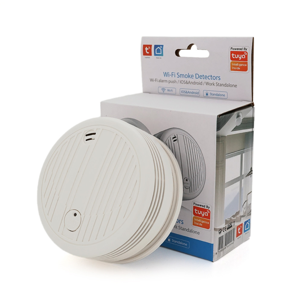 Автономный WiFi Датчик Дыма с Сиреной YOSO Dsmoke WIFI-01 TUYA Питание ...