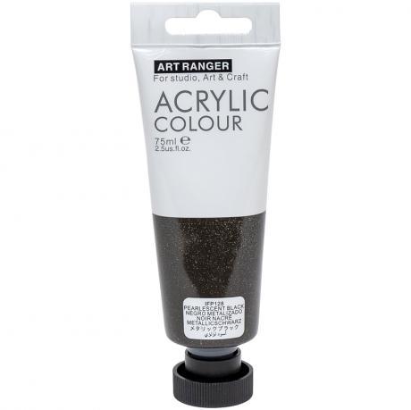 Від 3 шт. Фарба "Art Ranger" Acrylic 128 "Metallic black" 75мл купити дешево оптом в інтернет-магазині