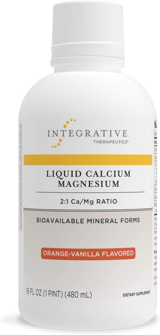 Integrative Therapeutics Liquid Calcium Magnesium / Рідкий кальцій-магній (2:1) смак апельсин 480 мл