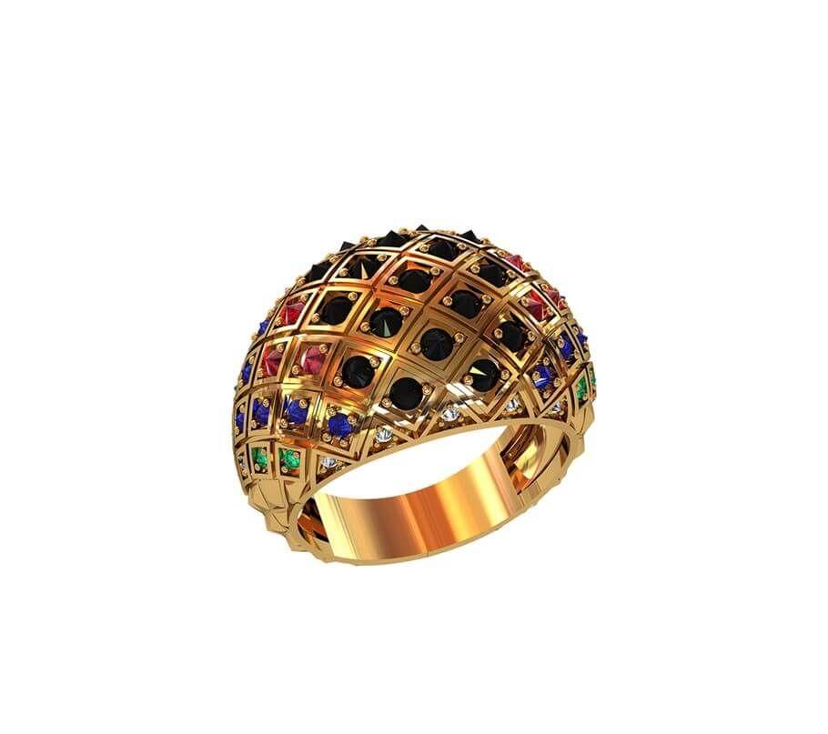 Кільце Чалма зі срібла 925 проби, магазин Myuvelir, фото 1