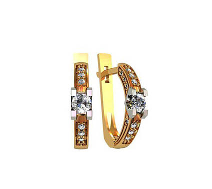 Сережки із Цирконом