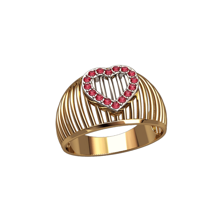 Жіноче кільце З Серцем, фото 1