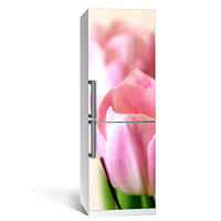 Наклейка інтер'єрна на холодильник Тюльпан вінілова плівка самоклеюча глянсова з ламінацією 600*1800 мм