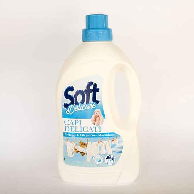 Гель для прання дитячих речей Soft Capi Delicati 900мл 16 циклів Італія