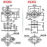 Термостат KSD-301 80°C 250V 10A, фото 3