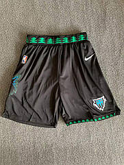 Чорні шорти з кишенями команда Тімбервулз Міннесота Minnesota Timberwolves NBA Nike Swingman