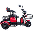 Електротрайк Електроскутер триколісний FORTE FAMILY 500W Червоний Форте, фото 11