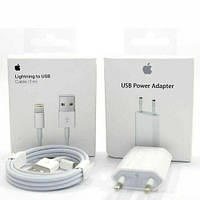 Блок + Кабель Lightning to USB (1m) Apple iPhone