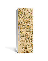 Декор 3Д наклейка на холодильник Фреска Абрикосы (пленка ПВХ фотопечать) 60*180см винтаж Еда Бежевый