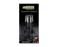 Набір нейлонового кухонного приладдя на підставці Benson BN-465 з 7 предметів