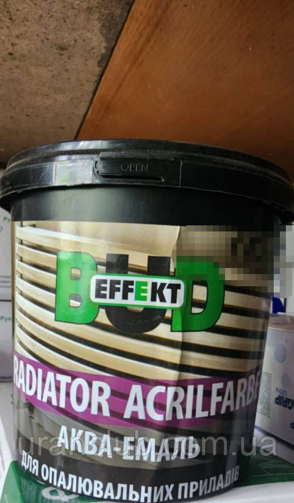 АКВА-Емаль BUD EFFEKT Універсал. (для радіатор.) 0,75 кг