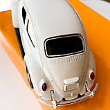 Мініатюра ретро автомобіль 12*4.5 см Молочний, фото 3