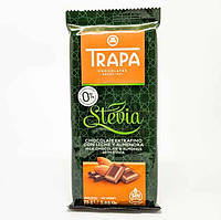 Шоколад без сахара Trapa Stevia Milk Chocolate with Almonds шоколад молочный со стевией и миндалем 75г Испания
