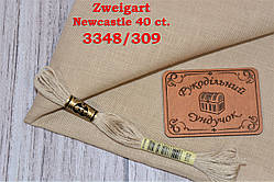 Тканина рівномірного переплетіння Zweigart Newcastle 40 ct. 3348/309 Light Mocha (Світлий мокко)