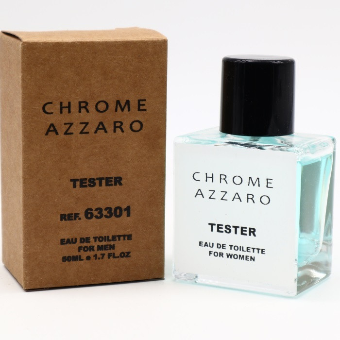 Tester Azzaro Chrome 50 ml/мл Чоловічі парфуми Тестер Аззаро Хром (ОАЕ, концентрат)