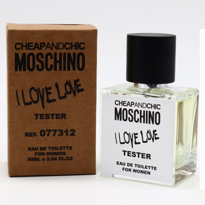 Tester Moschino Cheap and Chic I Love Love 50 ml/мл Жіночі парфуми Тестер Москіно Чіп Енд Чик Ай Лав Лав (ОАЕ,