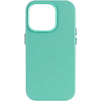 Кожаный чехол для iPhone 14 Pro - Leather Case (AA Plus) with MagSafe, Ice