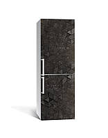 Наклейка на холодильник Каменная абстракция под камень (пленка ПВХ фотопечать) 60*180см Текстуры Серый