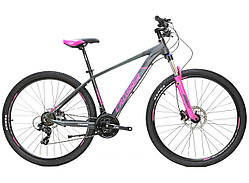 Гірський велосипед 29 дюймів 17 рама Crosser 075-C 29"(21sSHIMANO+Hydra) Рожевий