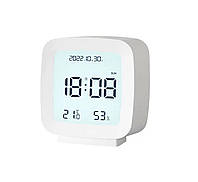 Часы настольные с функциями термометр-гигрометр Youpin Qingping Alarm Clock Белые
