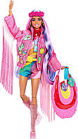 Барби Экстра Флай Путешествие с розовыми волосами Travel Barbie Extra Fly Doll with Desert Fashion