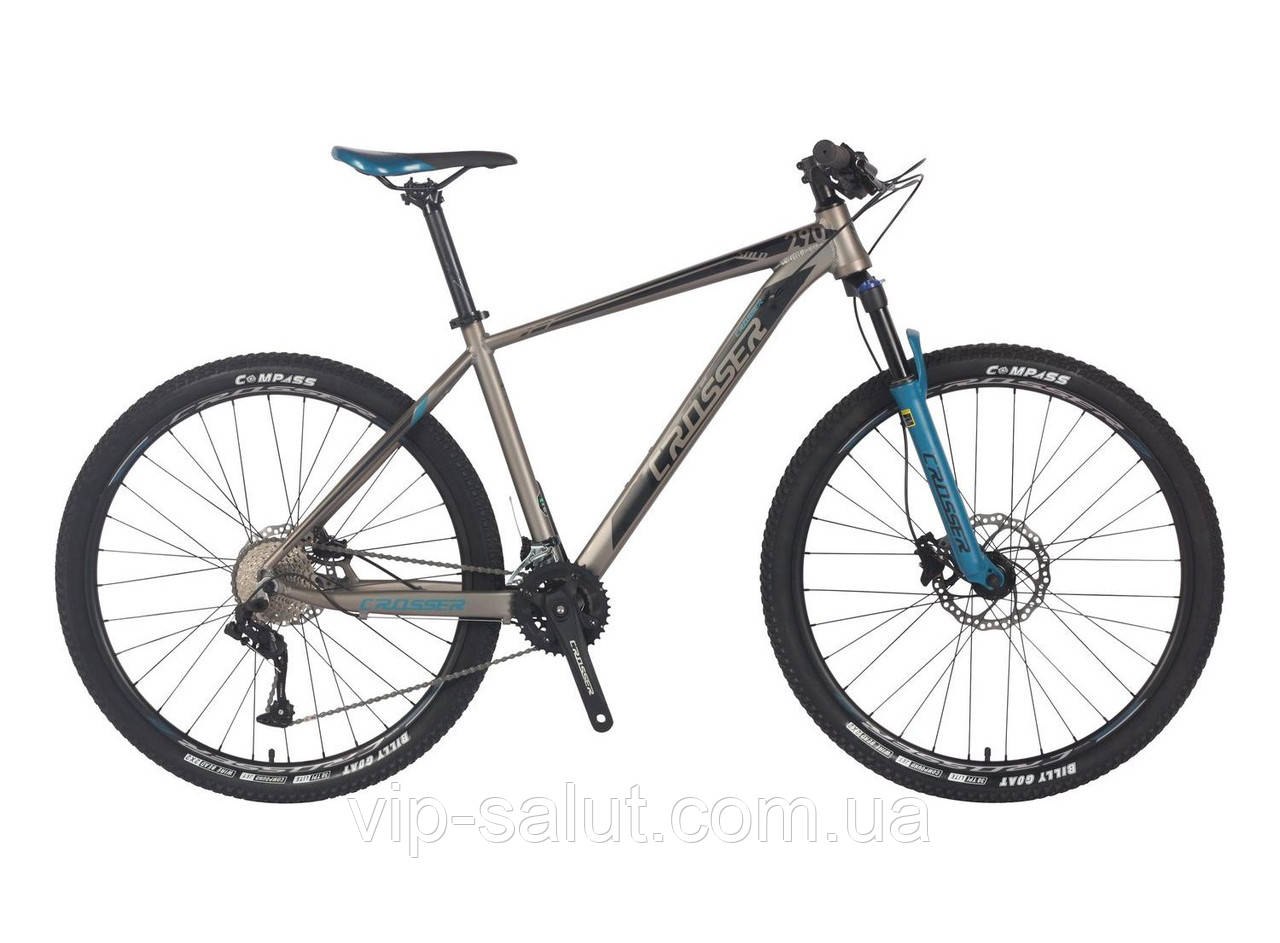 Гірський велосипед 29 дюйма 19 Рама Crosser Solo 29"(1*12 DEORE) Синій