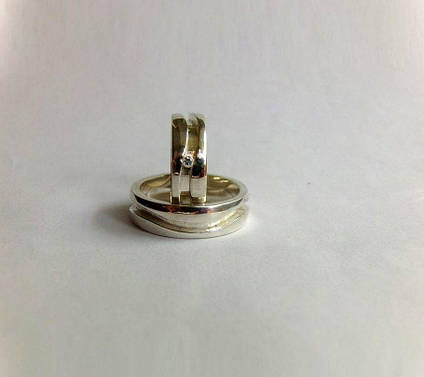 Золоті обручальні Кільця Канавки