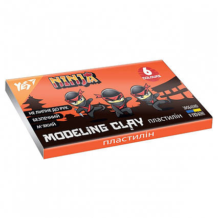 Пластилін YES 6 кольорів