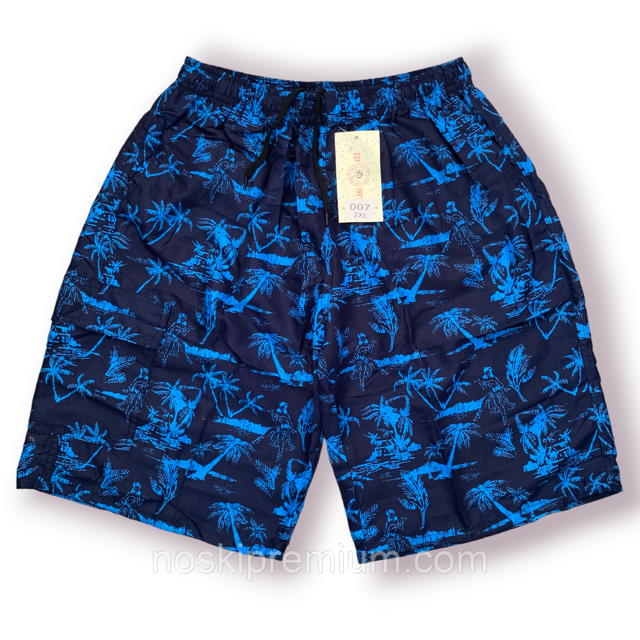 Шорти чоловічі Black Cyclone Est. 1971 бічна кишеня, розміри M-3XL, сині, 007, фото 1