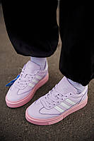 Женские стильные качественные кроссовки розовые Adidas x Ivy Park Violet пенка, легкие