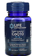 Life Extension, Super Ubiquinol CoQ10 with Enhanced Mitochondrial Support, 50 мг, убихинол 50 мг, капсул