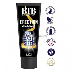 Крем для ерекції та збільшення члена BTB XXL Erection Cream, 100 мл