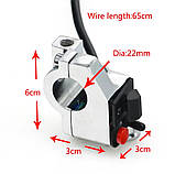 Пульт керма мотоцикла багатофункціональний перемикач з алюмінієвого сплаву, фото 3