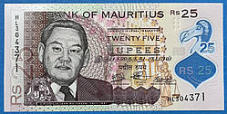 Банкнота Маврикій 25 рупій 2021 р. UNC
