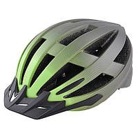 Велосипедний шолом Grey's L чорно-зелений матовий