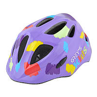 Велосипедний шолом дитячий Grey's GR22323 М фіолетовий матовий