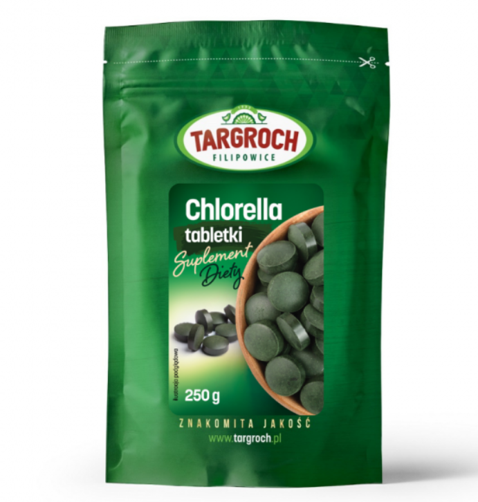 Хлорела в таблетках 250 мг Targroch, 250 г, фото 1