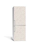 Наклейка на холодильник Бежева 3Д текстура (плівка ПВХ з ламінуванням) 60*180см абстракція Бежевий