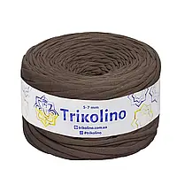 TRIKOLINO (Тріколіно) 5-7 мм 100 м чорний шоколад (Трикотажна пряжа, нитки для в'язання)
