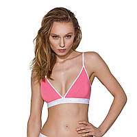 Спортивний топ з подвійними бретелями Passion PS007 TOP pink, size M Амур