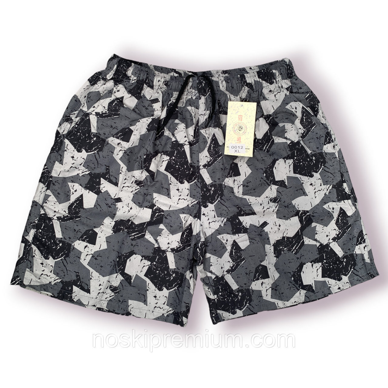 Шорти чоловічі Black Cyclone Est. 1971, розміри M-3XL, сірі, 0012, фото 1