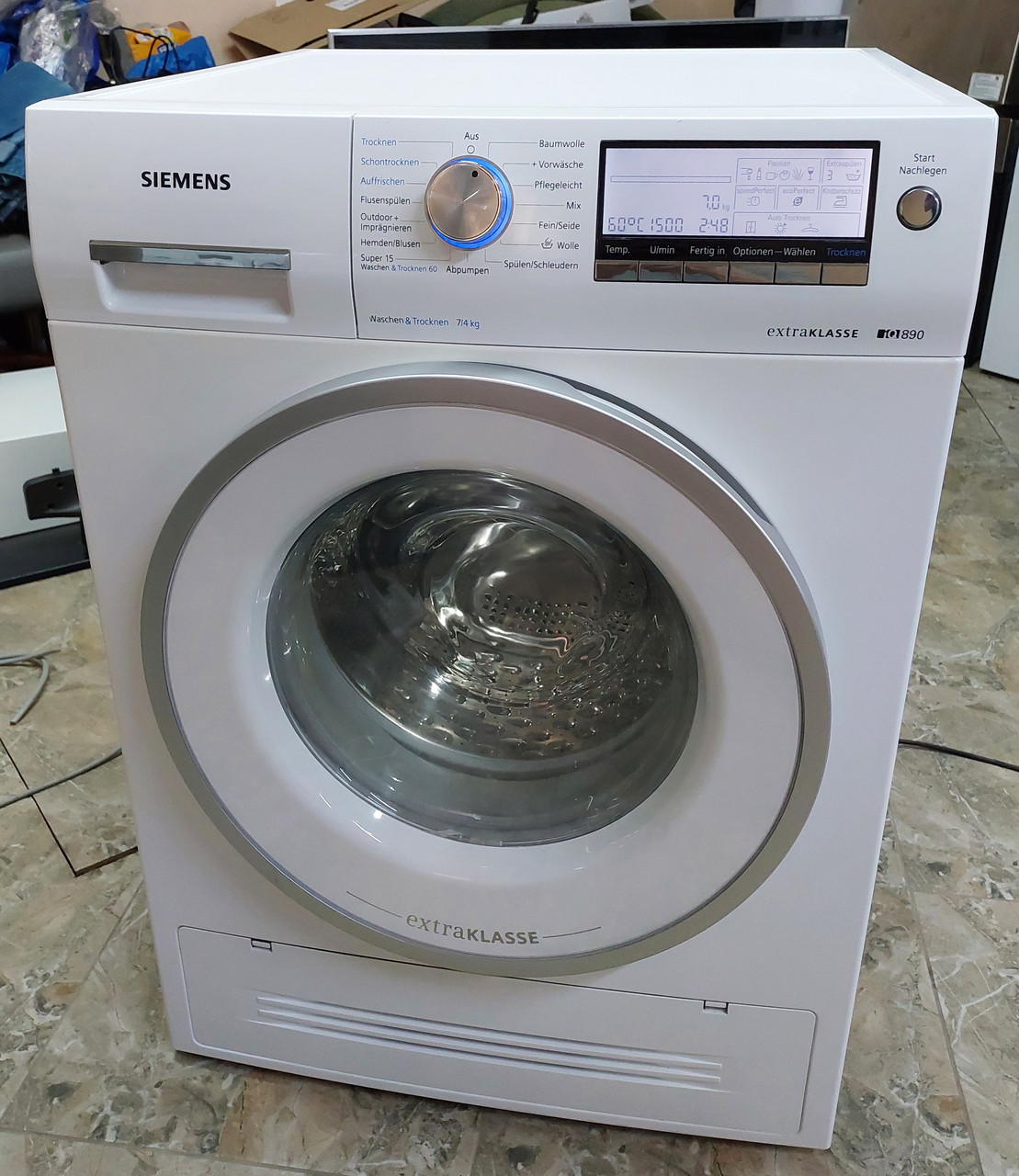 Прально-сушильна машинка преміум класу Сіменс Siemens iQ890 1500об, фото 1